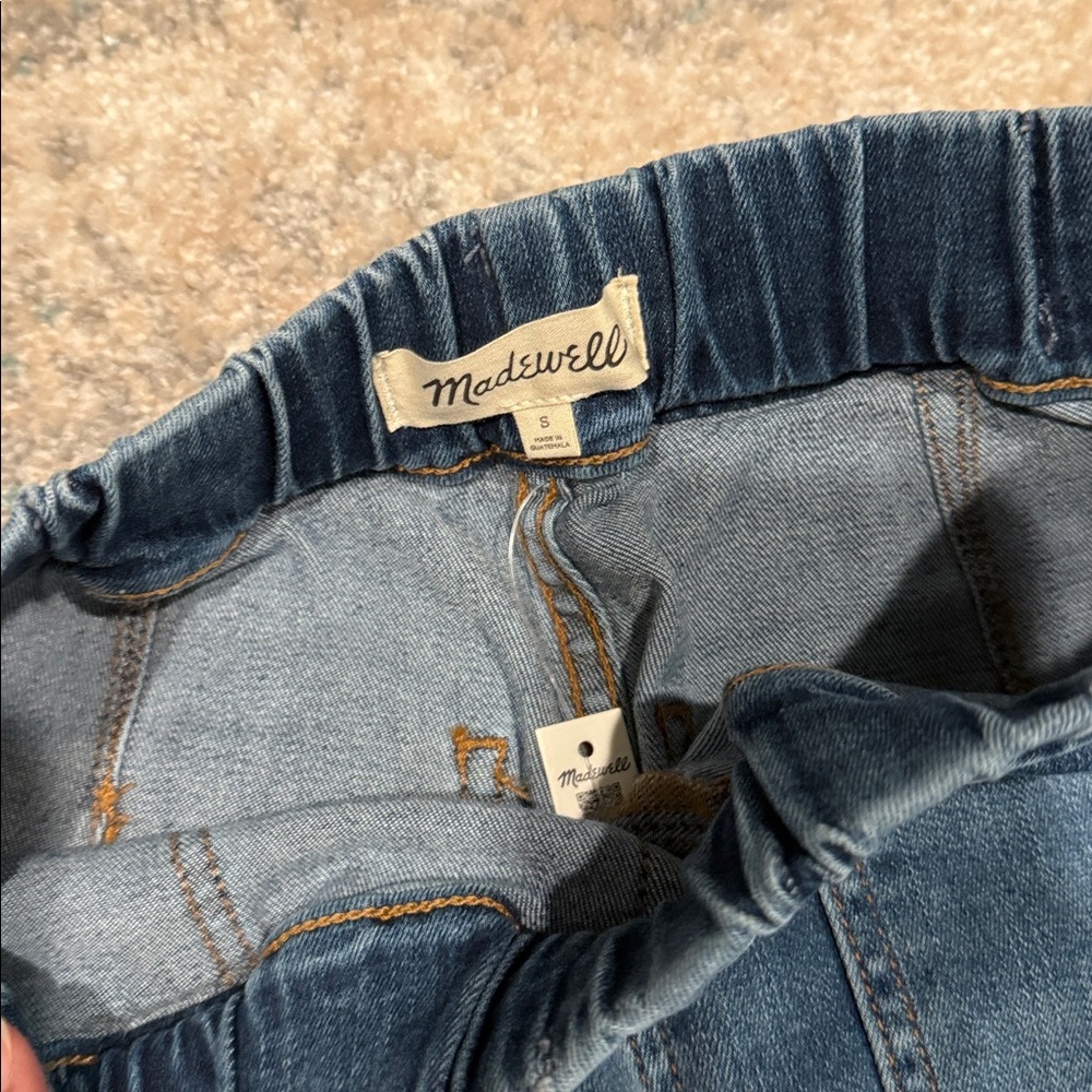 Madewell Elastic Waist Denim Jeans. NWT - Picture 3 of 5